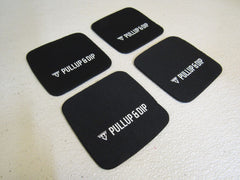 Pullup & Dip Grip Pads Lot of 4 4in x 4in Black Neoprene -- New