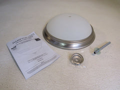 Hampton Bay Clifton 11-in LED Color Changing Flush Mount HUI8011L-5/BN -- New