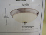 Hampton Bay Clifton 11-in LED Color Changing Flush Mount HUI8011L-5/BN -- New