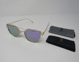 SojoS Sunglasses Womens Gold/Lavendar -- New