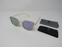 SojoS Sunglasses Womens Gold/Lavendar -- New