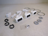 Ring Plug-In Indoor Cam Lot of 3 White/Black 75-in Cord 7G-8SN1S9WEN -- Used