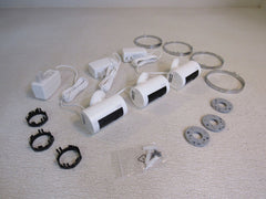 Ring Plug-In Indoor Cam Lot of 3 White/Black 75-in Cord 7G-8SN1S9WEN -- Used