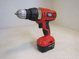 Black & Decker Power Drill Type 2 12V DC With Battery 10-mm SS12 -- Used