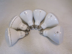 GE Sylvania Lot of 6 LED Bulbs Can Flood Lights White -- Used