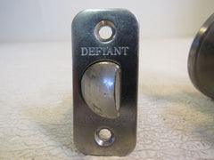 Defiant Door Knob Privacy Lock Brushed Nickel K2110 -- Used