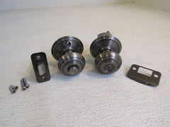 Schlage Door Knob Privacy Lock Antique Pewter -- Used