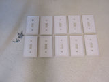 Leviton Light Switch Cover Plates Lot of 10 4.5in x 2.75in White -- Used