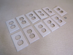 Leviton Outlet Cover Plates Lot of 11 4.5in x 2.75in White -- Used