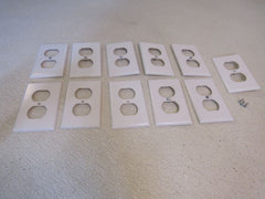 Leviton Outlet Cover Plates Lot of 11 4.5in x 2.75in White -- Used