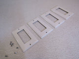Cooper GFI Rocker Cover Plates Lot of 4 4.5in x 2.75in White 15FF W1 -- Used