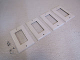 Cooper GFI Rocker Cover Plates Lot of 4 4.5in x 2.75in White 15FF W1 -- Used