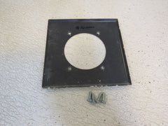 Leviton 1-Gang Standard Round Wall Plate 4.5in Silver Stainless Steel -- Used