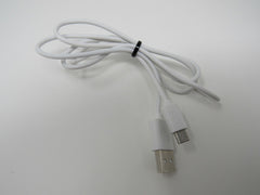 Standard USB Cord Cable 36-in USB-A Micro-B White -- New