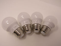 J.LUMI LED A15 Bulbs 5W 4-Pack Warm White Warm White Brightness 450 Lumens -- New