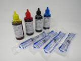 Zelan Premier Printer Refill Ink Lot of 4 Multicolored 100-oz 5-ml Each QB T2730 -- New