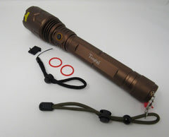 Tongtai Rechargeable LED Flashlight 12.5in L 5 Modes Waterproof GK-P726 -- New