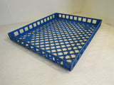 Interstate Brands Corp Shallow Crate 24.5in x 21in x 3in Blue RP2125 -- Used