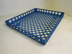 Interstate Brands Corp Shallow Crate 24.5in x 21in x 3in Blue RP2125 -- Used