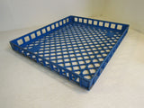 Interstate Brands Corp Shallow Crate 24.5in x 21in x 3in Blue RP2125 -- Used