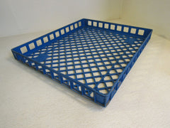 Interstate Brands Corp Shallow Crate 24.5in x 21in x 3in Blue RP2125 -- Used