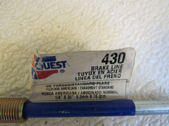 Carquest Brake Line 1/4-in x 30-in US Thread Standard Flare 430 Steel -- New