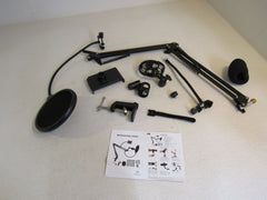 Schenzhen Microphone Stand With Phone Holder 30in H Black -- New