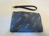 Coach Mini Wallet 6in x 4in Blue Female -- Used