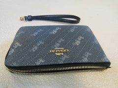 Coach Mini Wallet 6in x 4in Blue Female -- Used