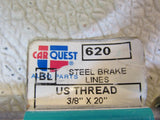 Carquest Brake Line 3/8-in x 20-in US Thread 620 Steel -- New