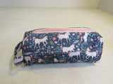 Simply Modern Hudson Pencil Pouch 8in x 3in Multicolored Unicorn Pattern -- New