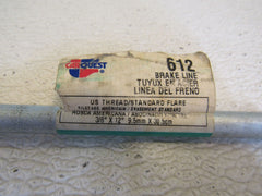 Carquest Brake Line 3/8-in x 12-in US Thread Standard Flare 612 Steel -- New