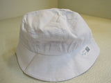 Tangka Beach Bucket Hat Embroidered Blue Butterfly White Female -- New