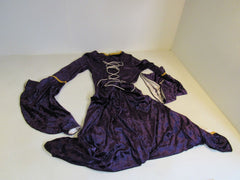 Designer Costume Dress Purple/Antique Beige Polyester Spandex Female Size 3XL -- New