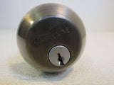 Schlage Single Cylinder Deadbolt Antique Pewter -- Used