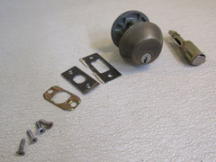 Schlage Single Cylinder Deadbolt Antique Pewter -- Used