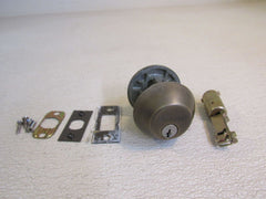 Schlage Single Cylinder Deadbolt Antique Pewter -- Used