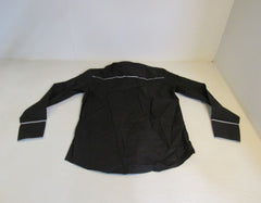 Daupanzees Western Dress Shirt Black/White Stitching Male Size M -- New