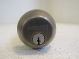 Schlage Single Cylinder Deadbolt Antique Pewter -- Used