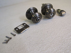 Schlage Keyed Entrance Door Knob Antique Pewter -- Used