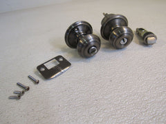 Schlage Keyed Entrance Door Knob Antique Pewter -- Used