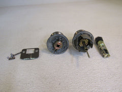 Schlage Keyed Entrance Door Knob Antique Pewter -- Used