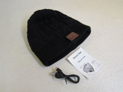 Asiilovi Music Hat Beanie Bluetooth Black Unisex -- New