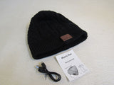 Asiilovi Music Hat Beanie Bluetooth Black Unisex -- New