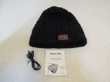 Asiilovi Music Hat Beanie Bluetooth Black Unisex -- New