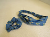 Antau Co Blaister Matching Yoda Headband and Scrunchie Blue/Green Female -- New