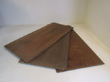 Handcrafted Unassembled Antique Drawers Lot of 3 Brown Wood -- Used