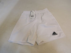 Adidas Aeroready Soccer Shorts Football White Male Kids 8-10 Size S -- New
