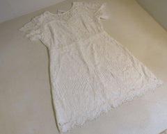 MSLG Lace Bridal Shower Dress Round Neck White Female Size XL -- New