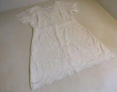 MSLG Lace Bridal Shower Dress Round Neck White Female Size XL -- New